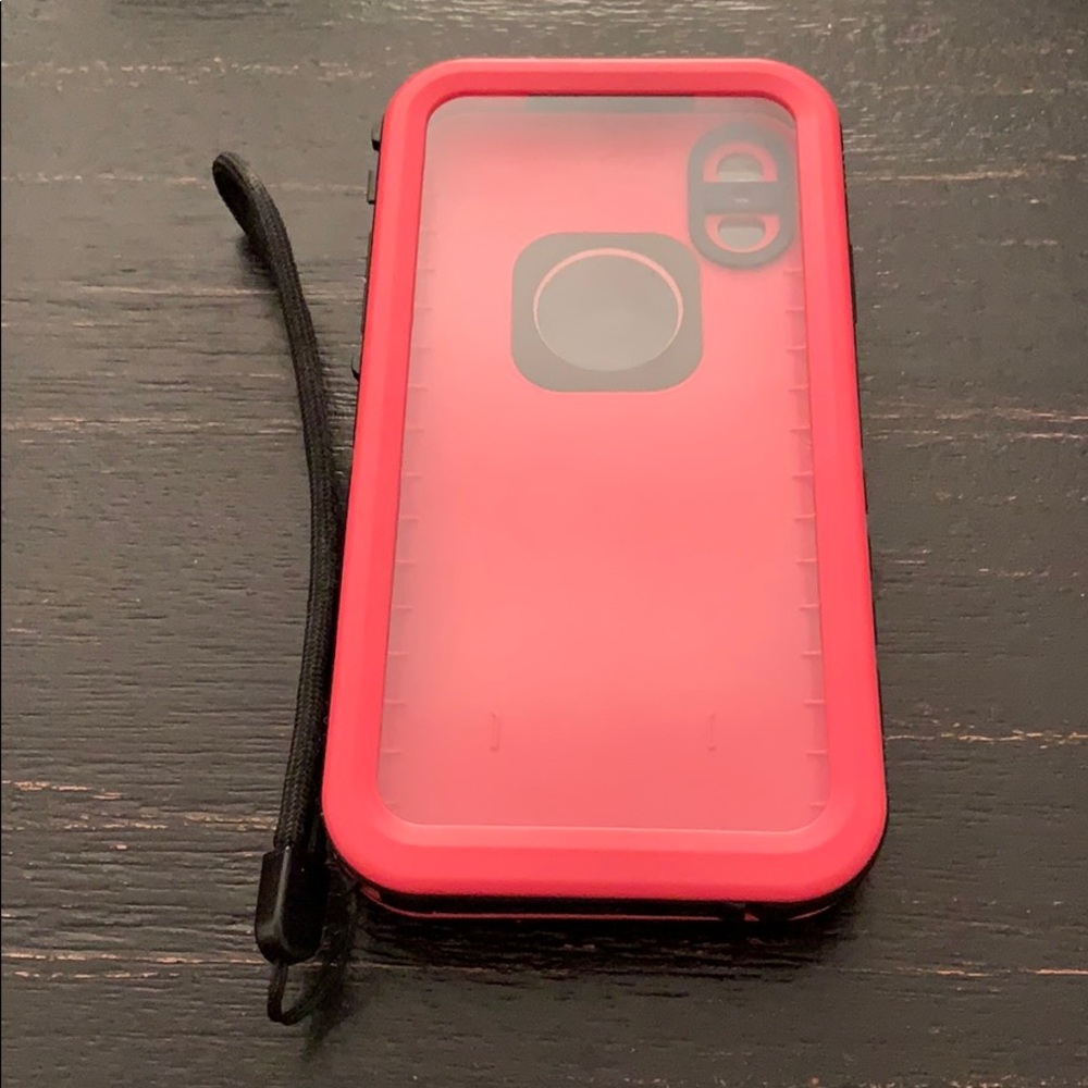iPhone X waterproof case with pop socket